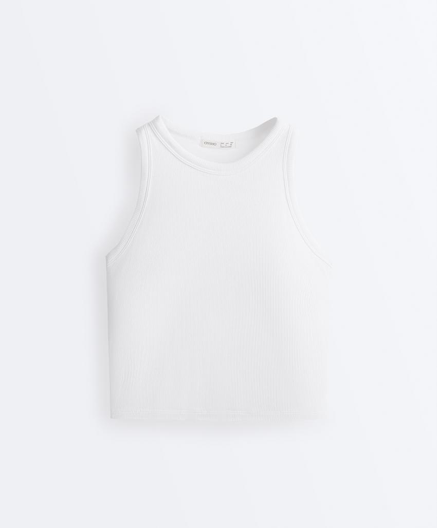 Лонгслив из рубчатого модального микса