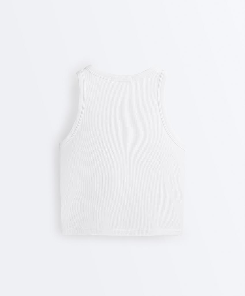 Лонгслив из рубчатого модального микса