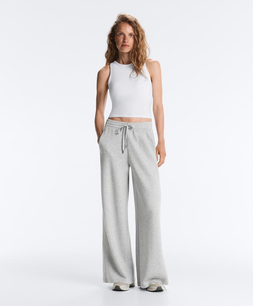 Лонгслив из рубчатого модального микса