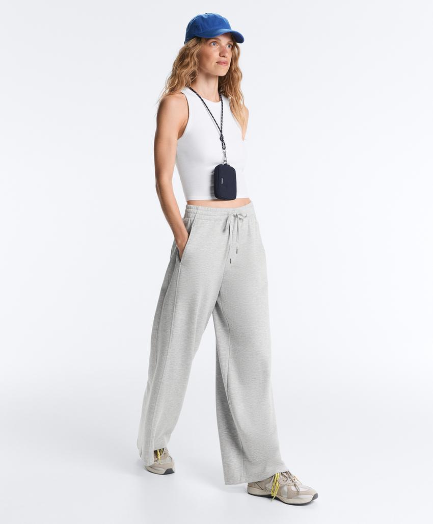 Лонгслив из рубчатого модального микса