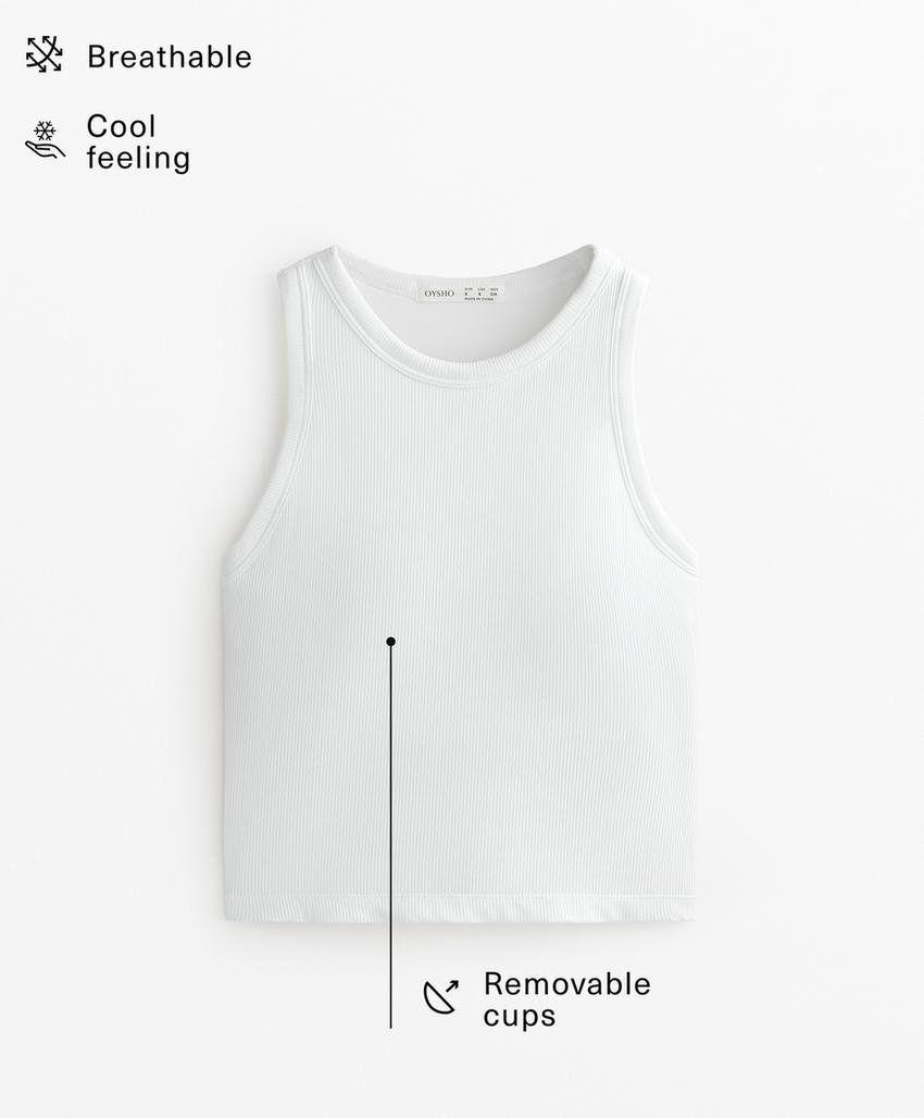 Лонгслив из рубчатого модального микса