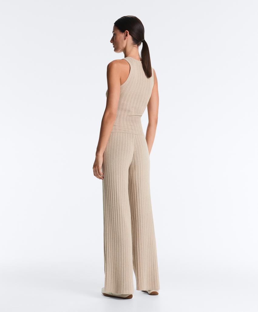 Топ облегающий вязаный Rib