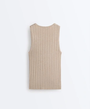 Топ облегающий вязаный RIB- Заказать в России