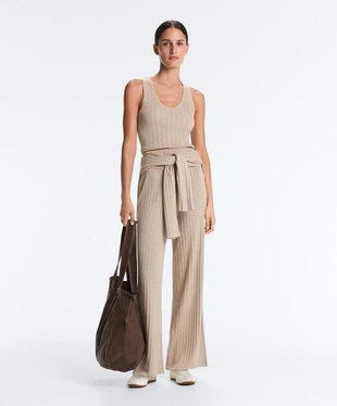 Топ облегающий вязаный RIB- Заказать в России