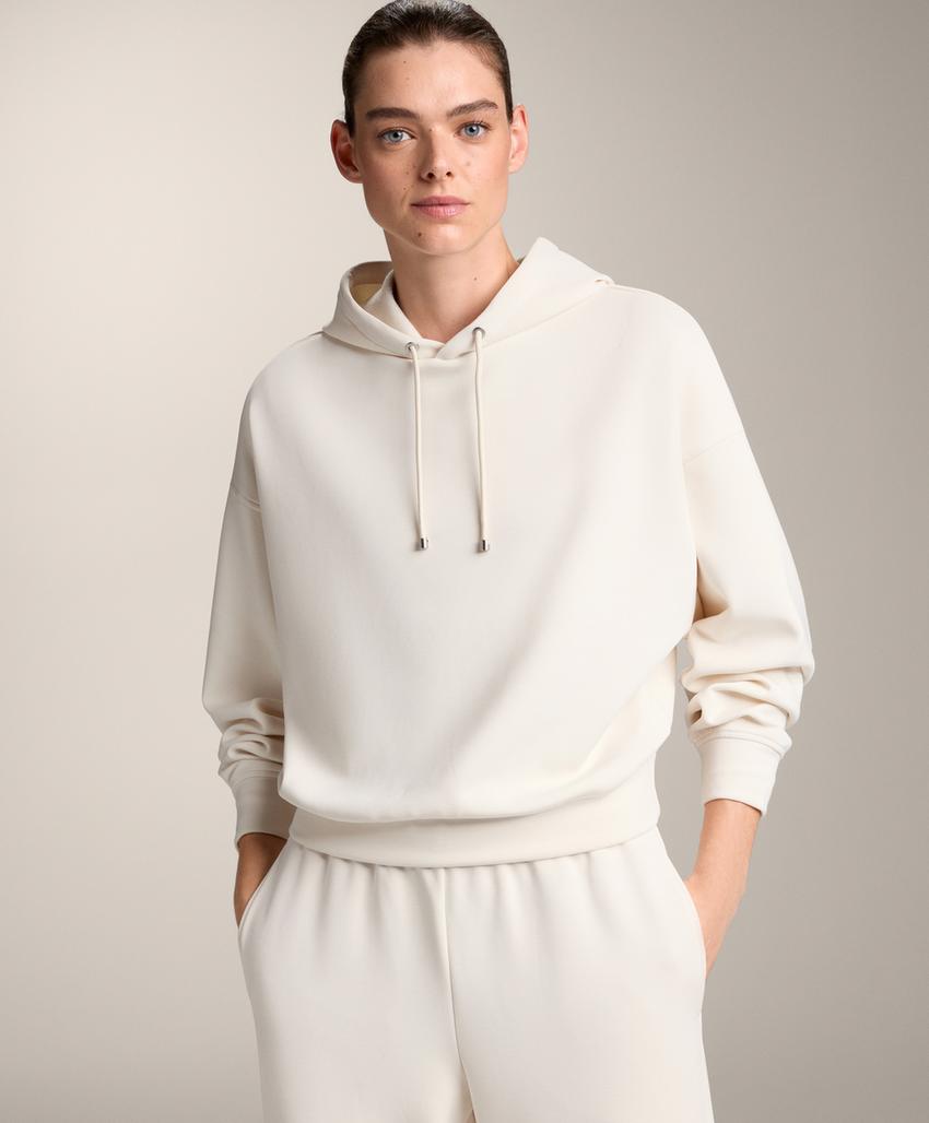 Толстовка «бокси» с капюшоном из модала с начесом