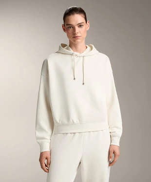 Толстовка «бокси» с капюшоном из модала с начесом- Заказать в России