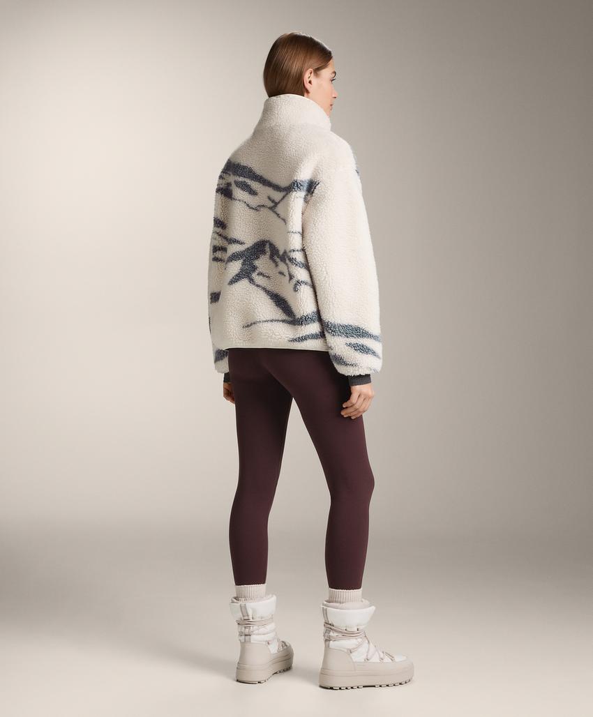 Полуприлегающая куртка из искусственного меха с молнией