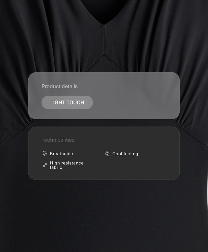 Комбинезон light touch с v-образным вырезом и длинными брюками