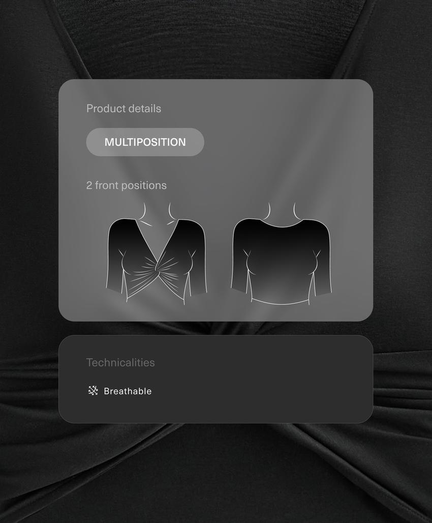 Футболка с длинным рукавом из вискозно-лиоцеллового блэнда с завязкой