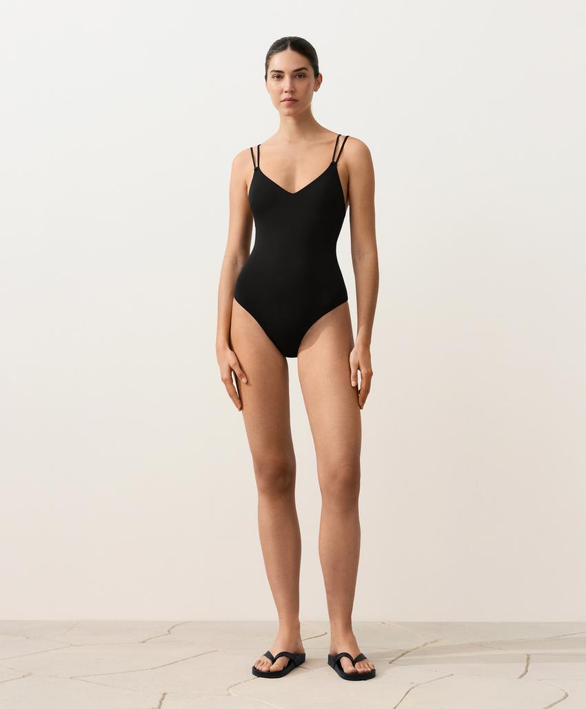 Купальник с перекрестными лямками