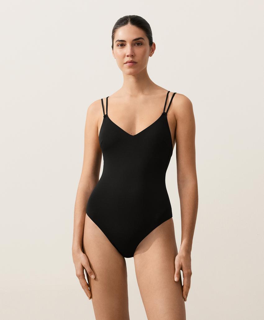 Купальник с перекрестными лямками