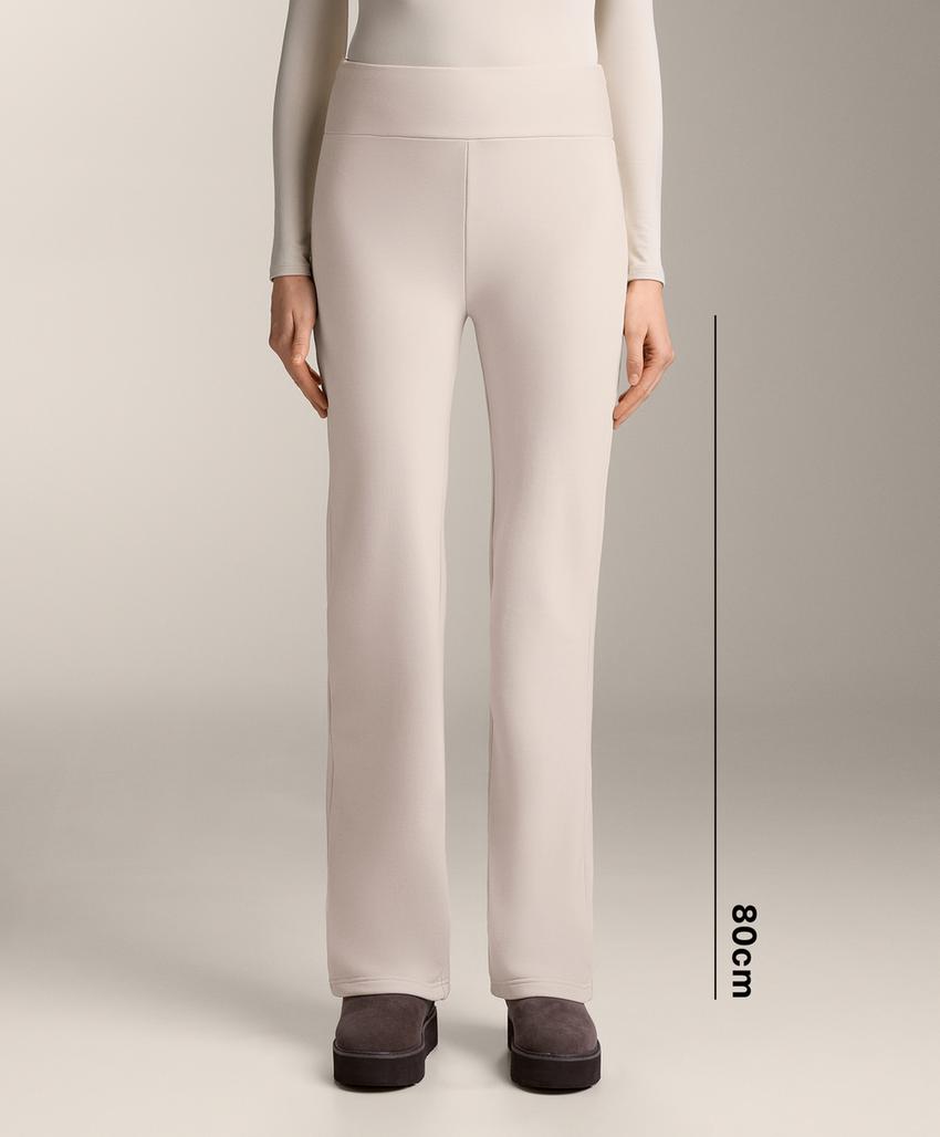 Брюки bootcut без швов с высокой посадкой очень теплые