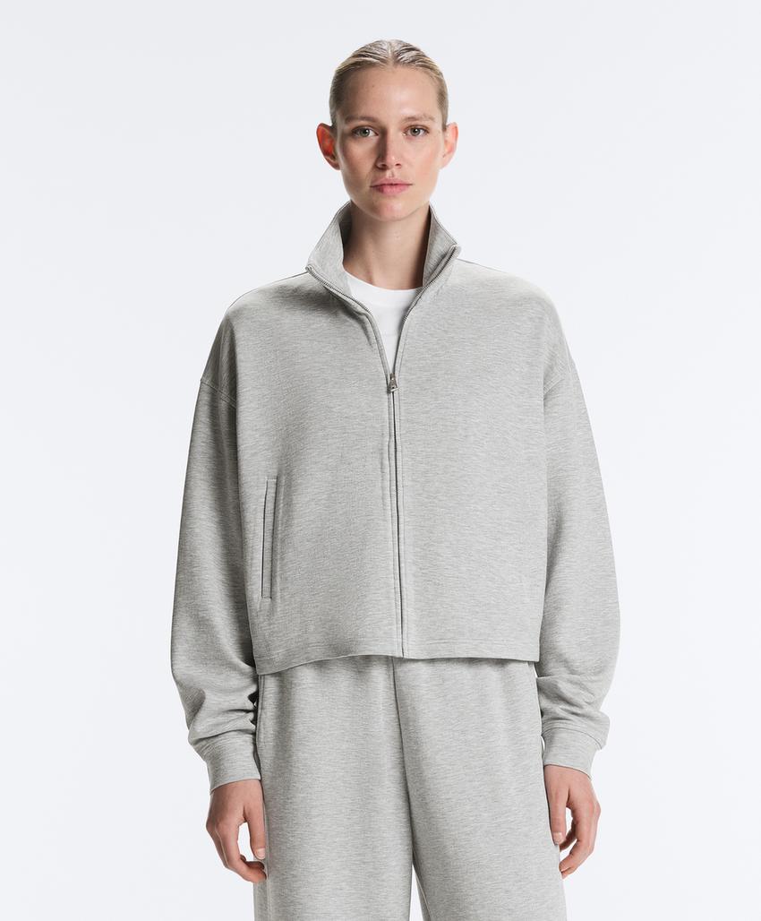 Пиджак из меланжевого пике