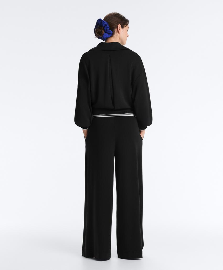 Длинные брюки премиум-класса со складкой и модалом