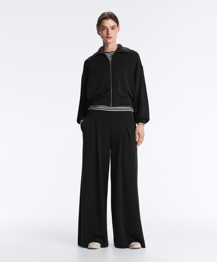 Длинные брюки премиум-класса со складкой и модалом