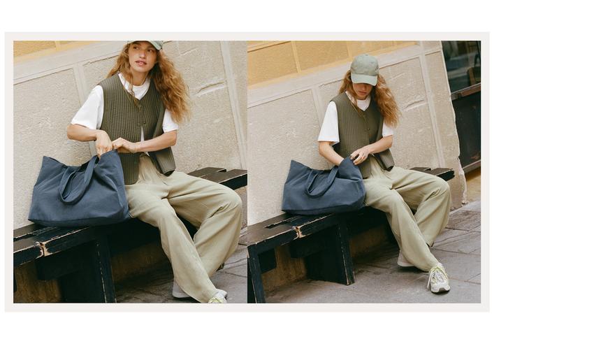 Шаровидные брюки из смеси лиоцелла и 24% льна с швами