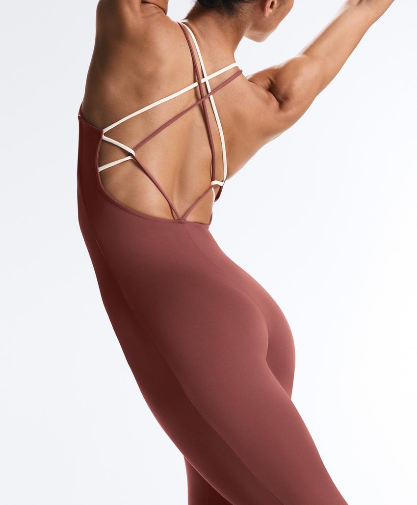 Длинный комбинезон comfortlux с блочной расцветкой