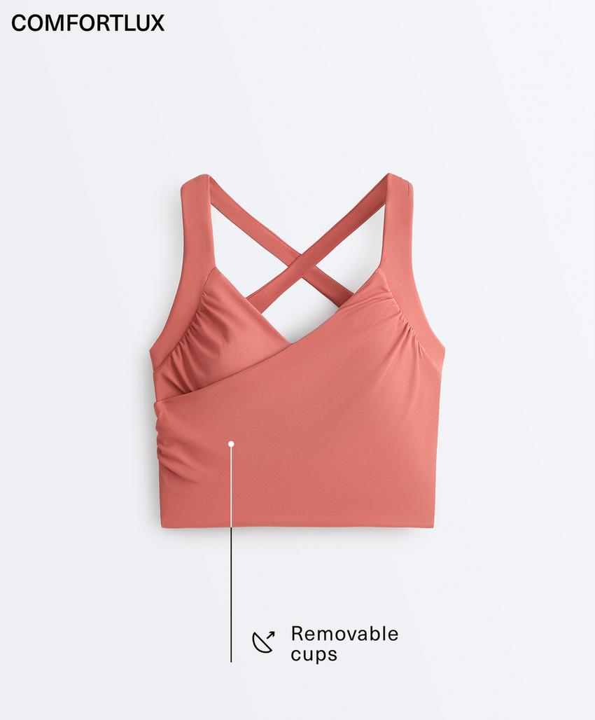 Майка с перекрестным вырезом comfortlux