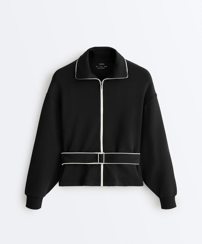 Жакет с отделкой пайетками из мягкого модала