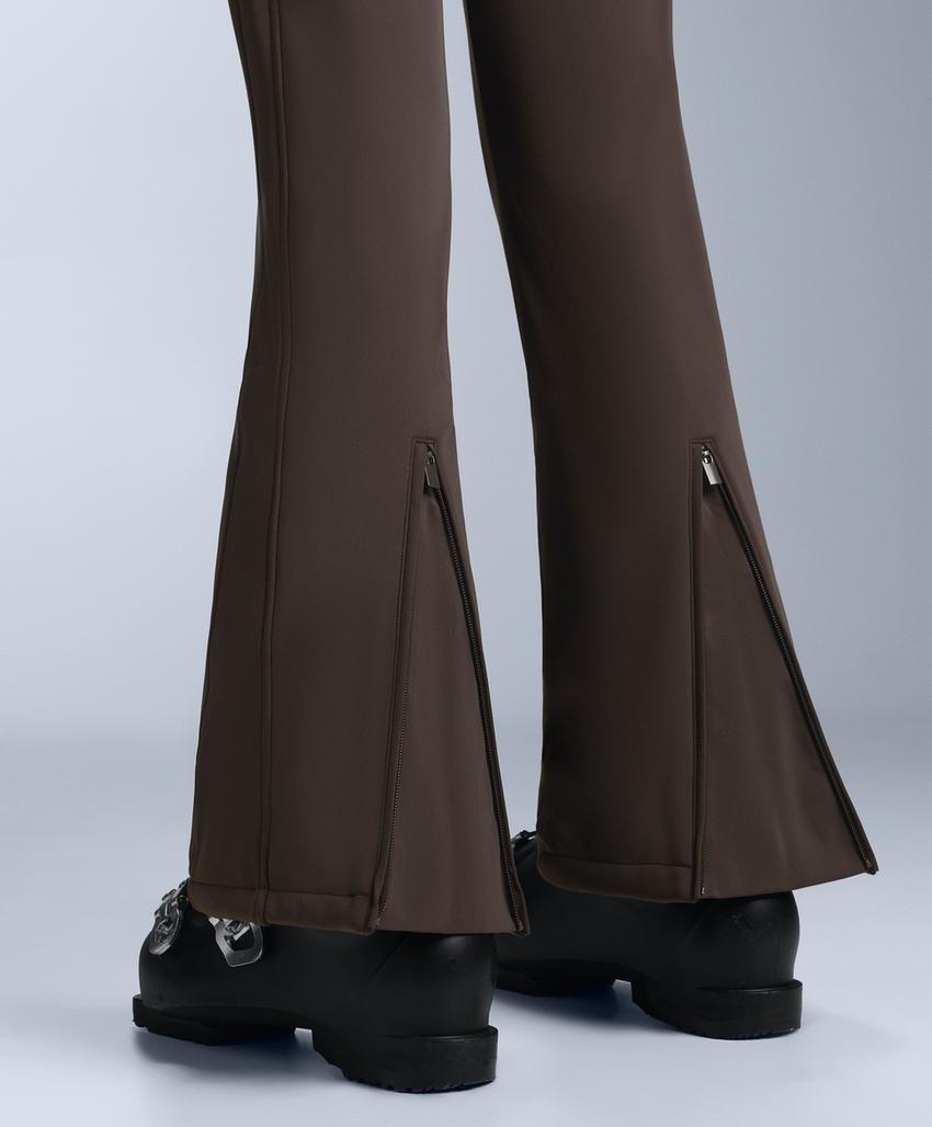 Водонепроницаемый комбинезон для горных лыж с контрастными вставками и обтягивающим кроем