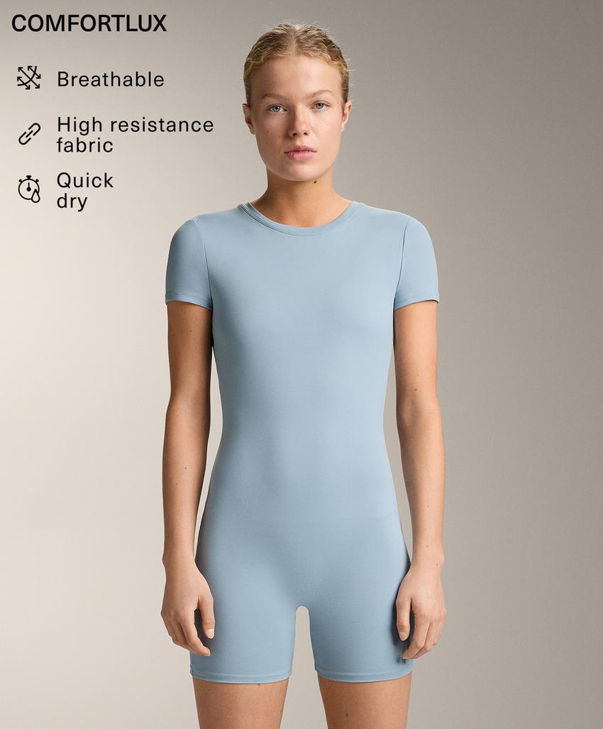 Комбинезон-плейсут с открытой спиной comfortlux