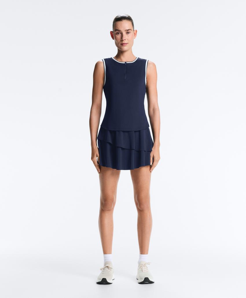 Юбка-мини с оборками на резинке