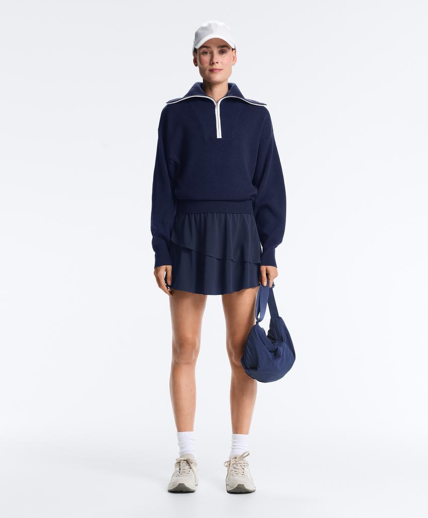 Юбка-мини с оборками на резинке