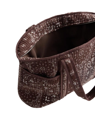 Стеганая сумка-шопер с принтом «бандана»- Заказать в России