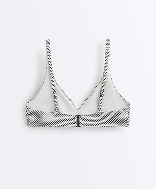 Топ бикини халтер из жаккарда в горошек- Заказать в России