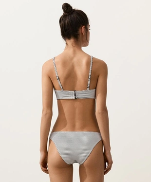 Классические плавки бикини с жаккардовым узором в горошек- Заказать в России