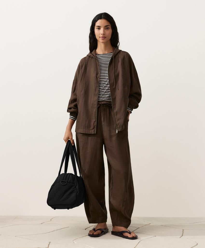 Брюки Balloon из 100%-го льна