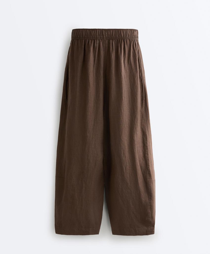 Брюки Balloon из 100%-го льна