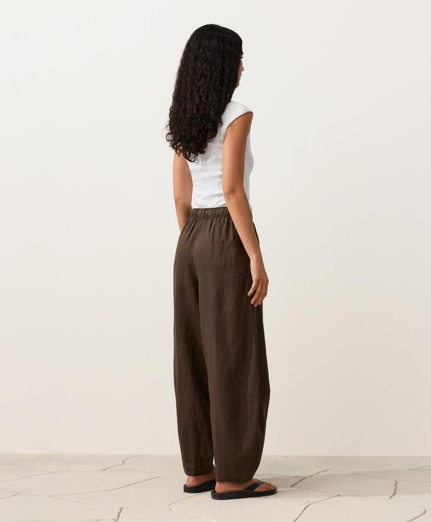 Брюки Balloon из 100%-го льна