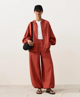 Брюки-блуммеры из 100%-го льна- Заказать в России