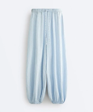 Макси-брюки-блумеры в полоску- Заказать в России