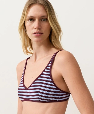 Топ бикини халтер в двухцветную полоску- Заказать в России