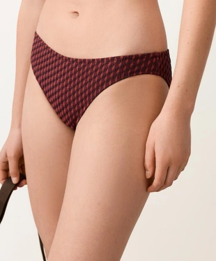 Классические плавки бикини с геометрическим жаккардовым узором- Заказать в России