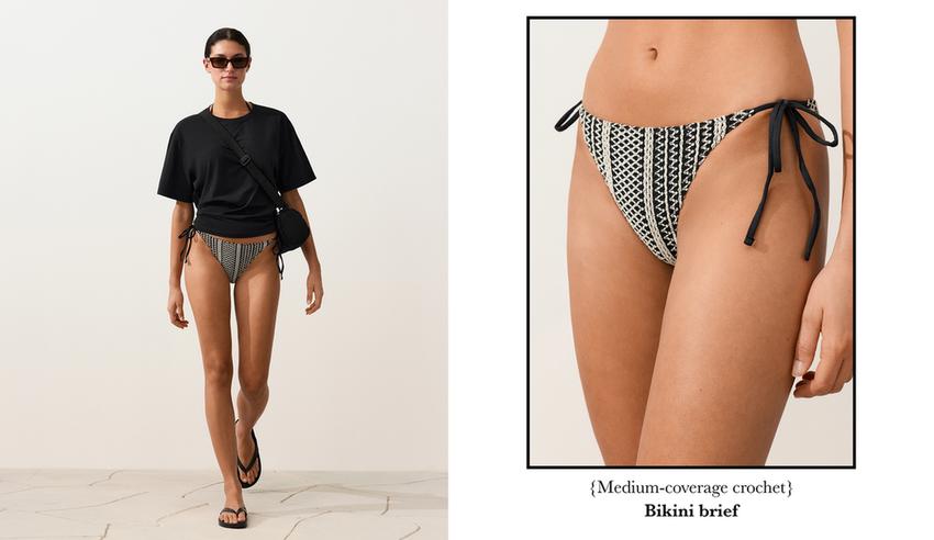 Полуоткрытые плавки бикини Crochet