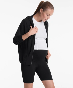 BLACK | 1246/227/800 - OYSHO Велосипедки COMFORTLUX для беременных длиной 20 см