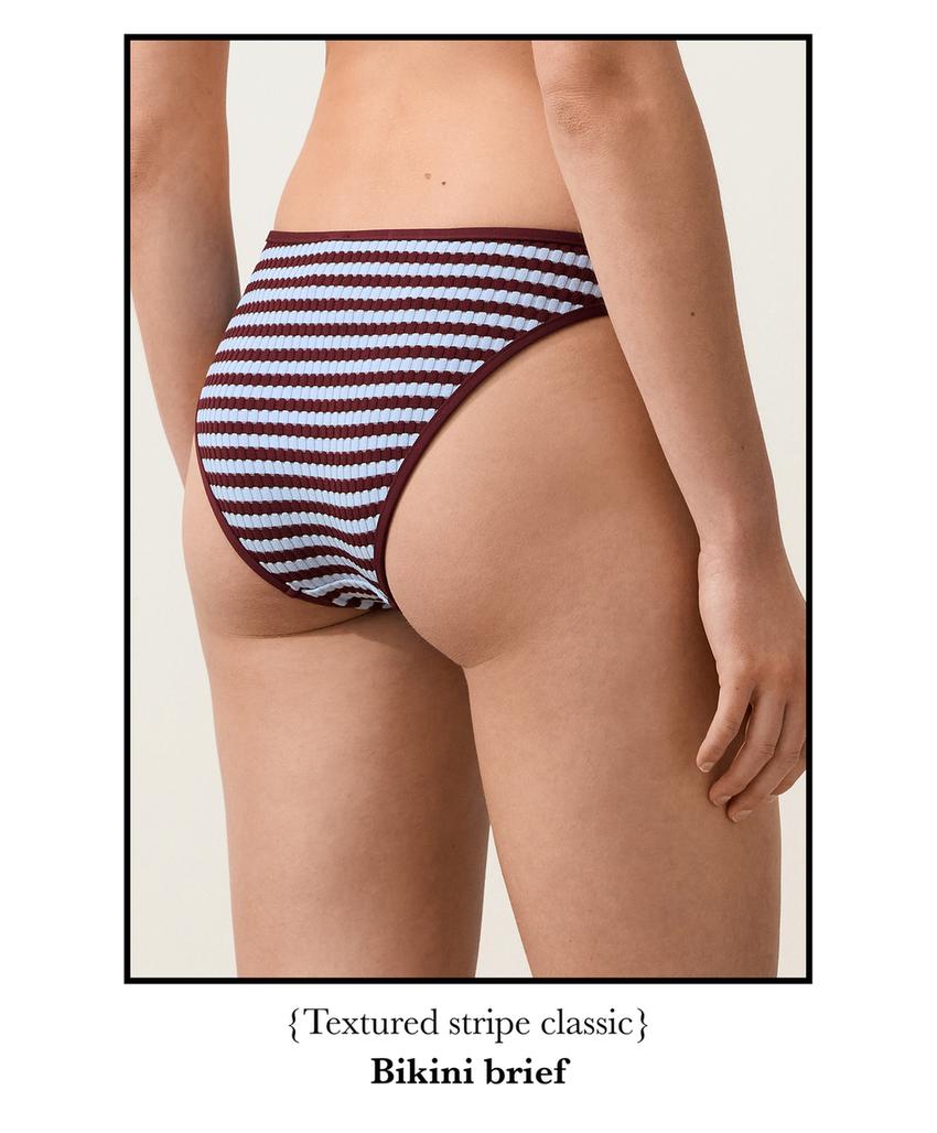 Классические плавки бикини в полоску