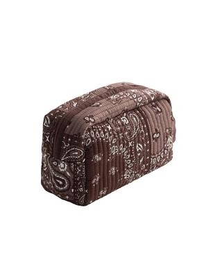 Стеганая косметичка с принтом «бандана»- Заказать в России