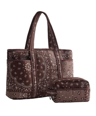 Стеганая косметичка с принтом «бандана»- Заказать в России