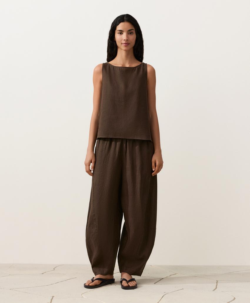 Квадратный топ из 100%-го льна