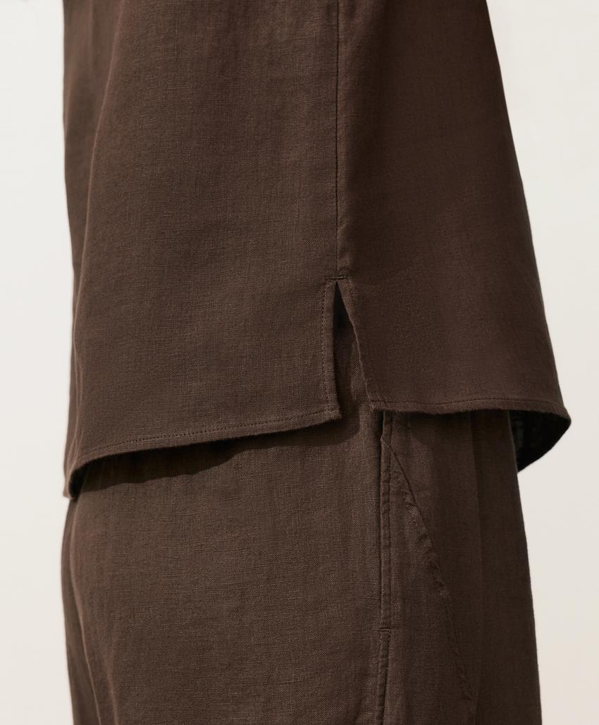 Квадратный топ из 100%-го льна