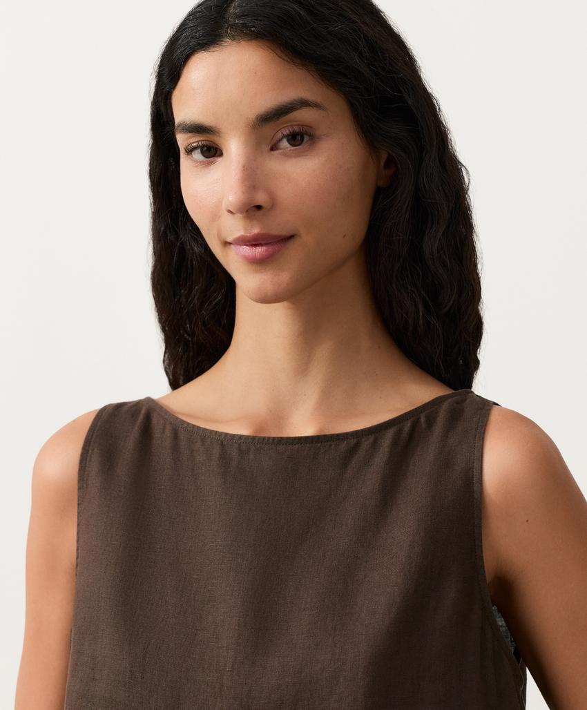 Квадратный топ из 100%-го льна