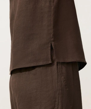 Квадратный топ из 100%-го льна- Заказать в России