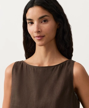 Квадратный топ из 100%-го льна- Заказать в России