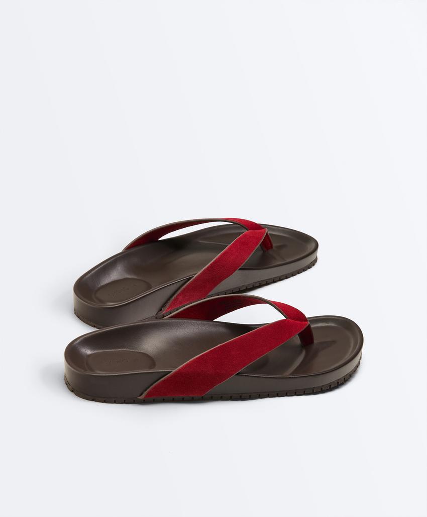 Кожаные сандалии