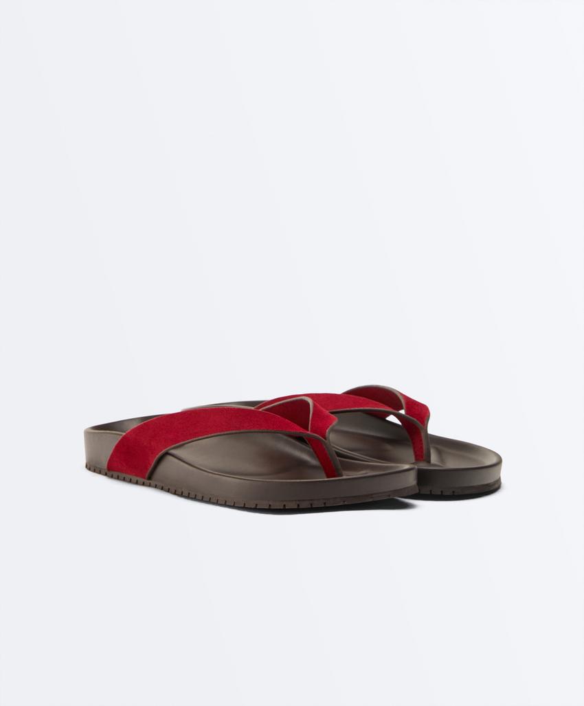 Кожаные сандалии