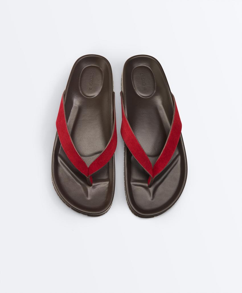 Кожаные сандалии